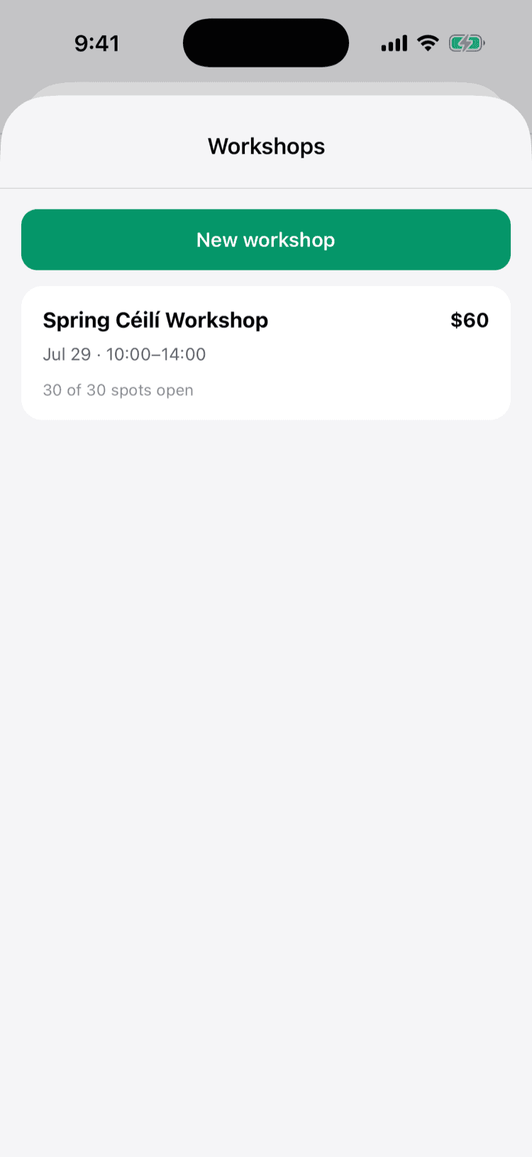 Workshops on the Ida OS iPhone app